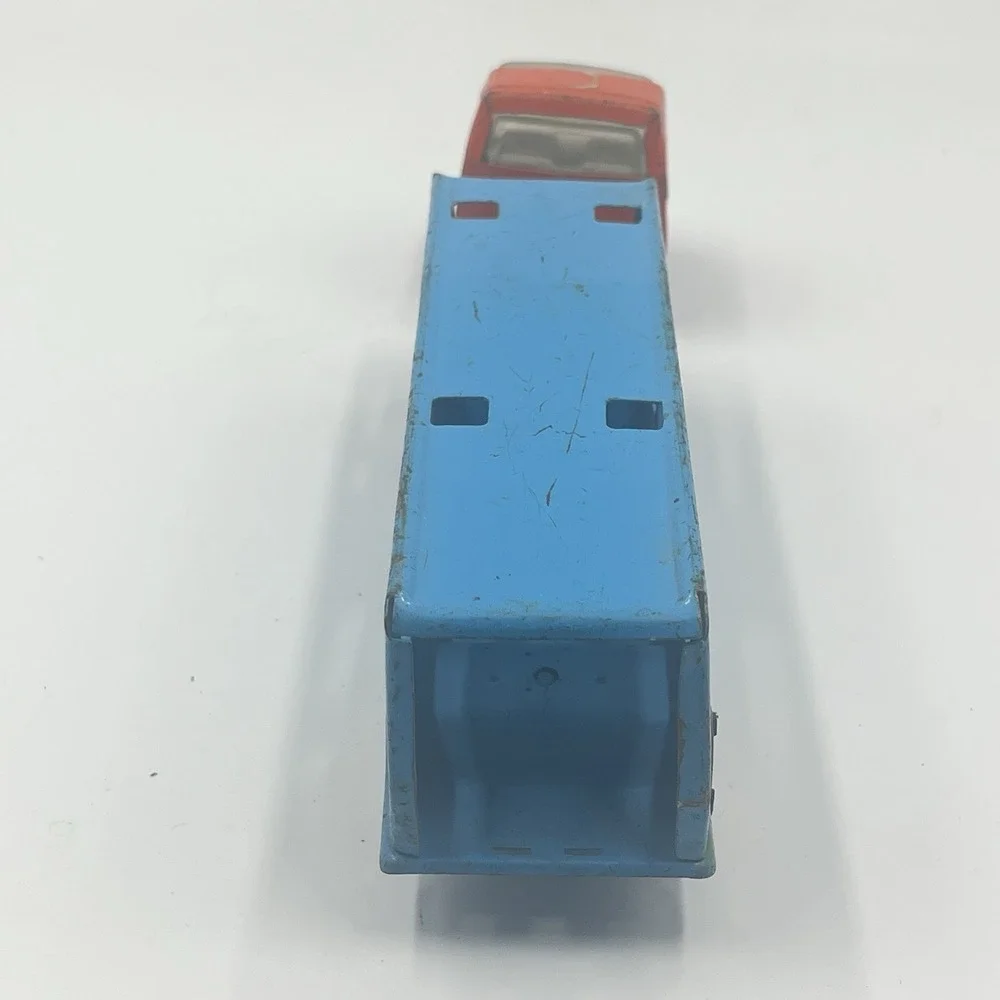 Vintage Buddy L‎ Blue Car Carrier Truck 10 1/2